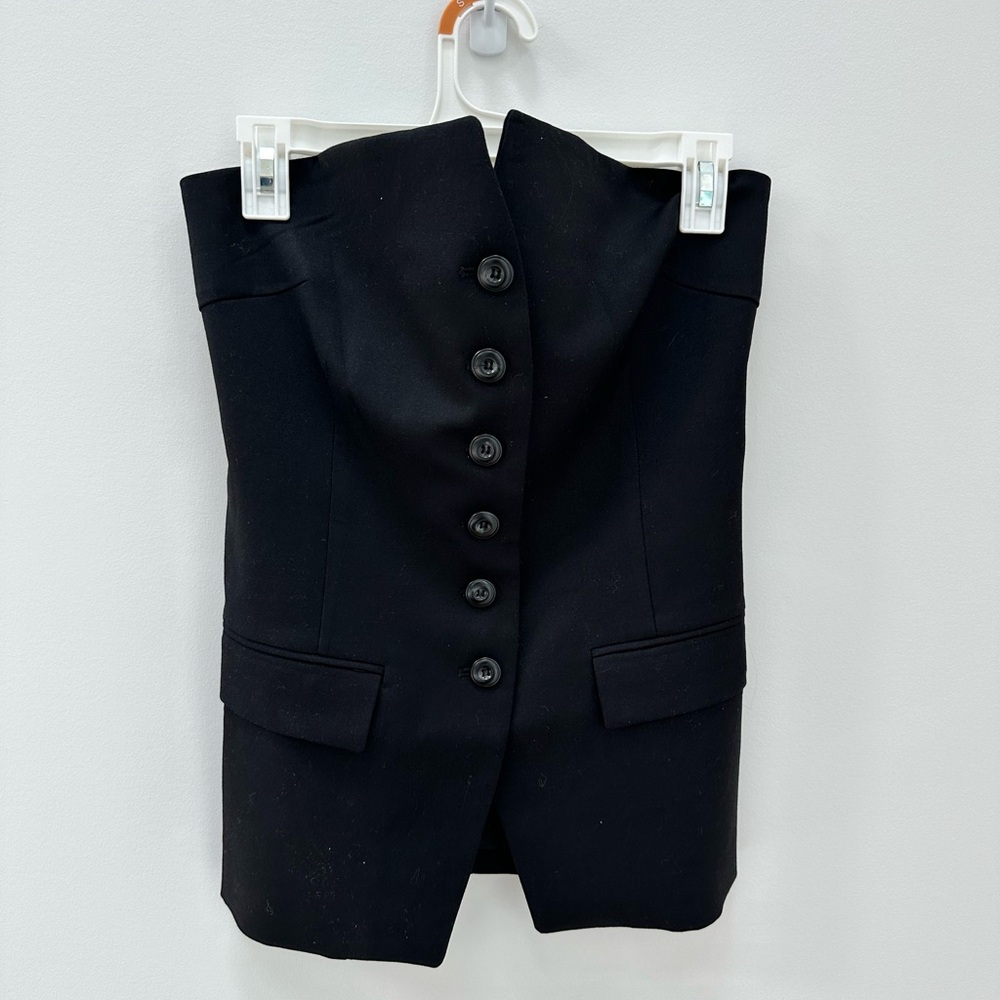 Pixie Market strapless button up top
